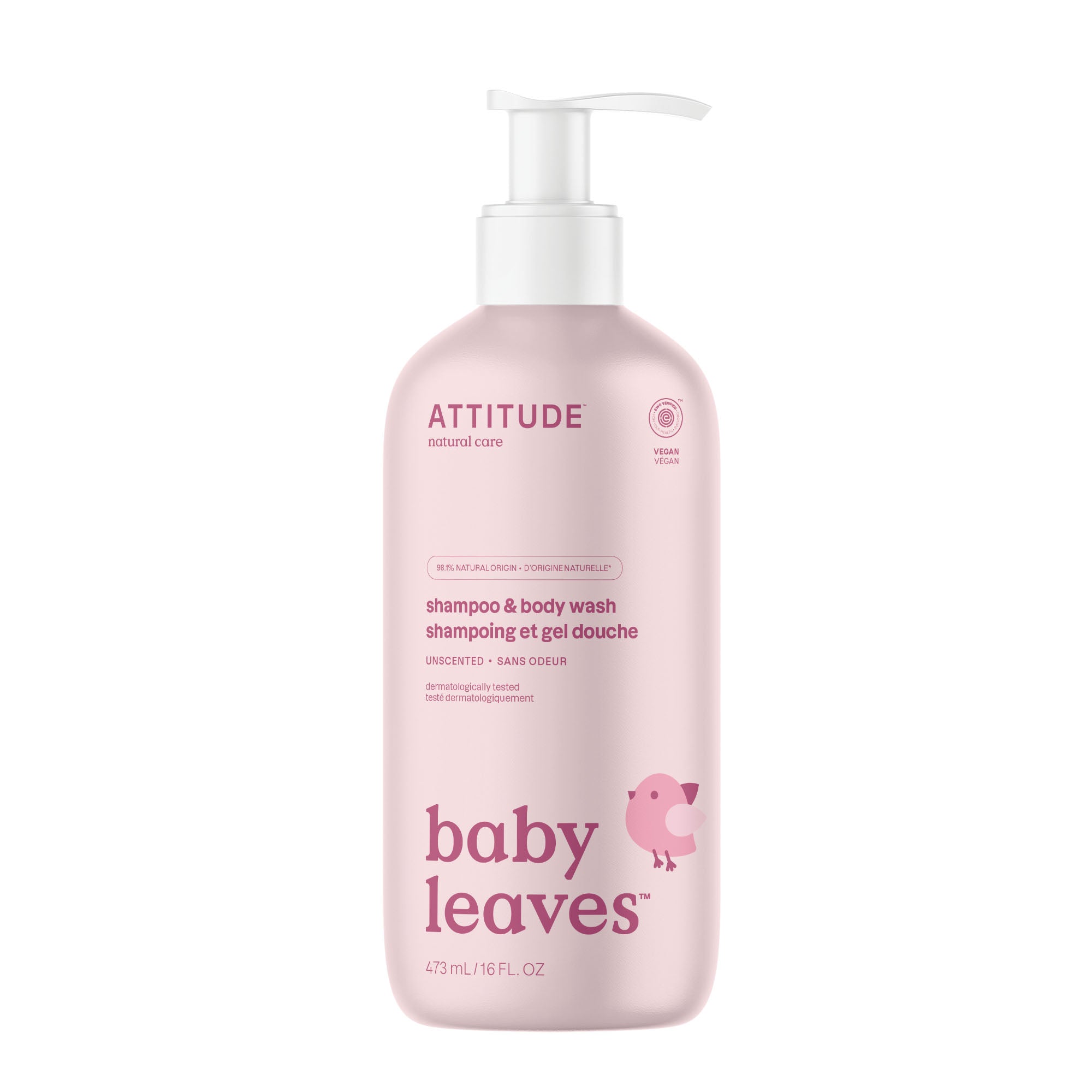 attitude-baby-leaves-2-in-1-baby-shampoo-duschgel-parf-mfrei image 1