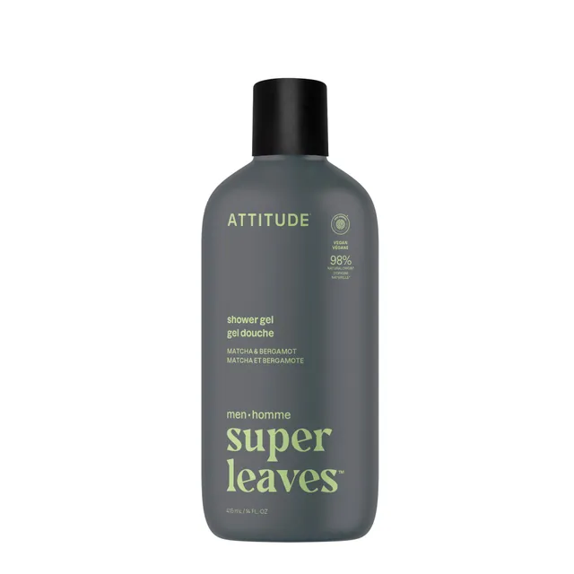 attitude-super-leaves-duschgel-herren-bergamotte-matcha-vegan image 1