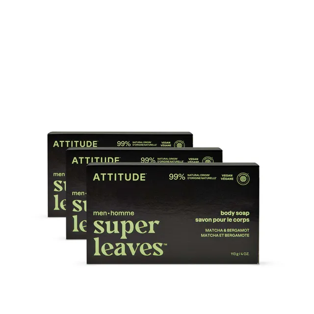 attitude-super-leaves-men-k-rperseife-matcha-bergamotte-3er-pack image 1