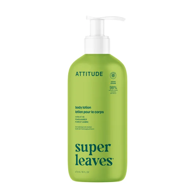attitude-super-leaves-bodylotion-birne-amber-trockene-haut image 1