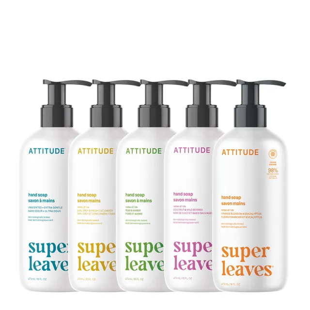 attitude-super-leaves-handseifen-set-5-d-fte-fl-ssigseife image 1