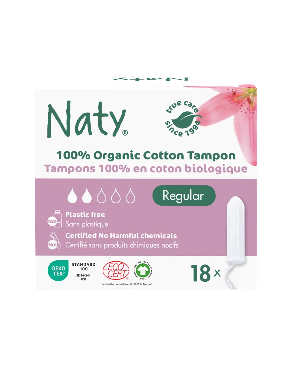 naty-tampons-regular-bio-baumwolle-ohne-applikator image 1