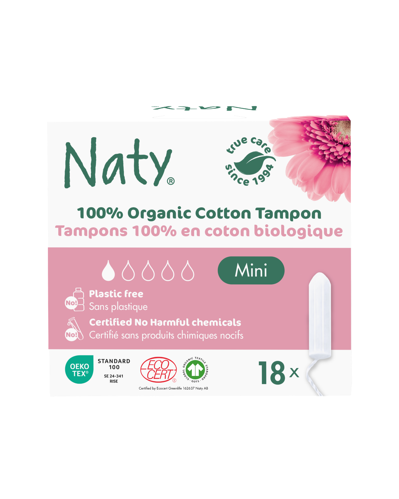 naty-tampons-mini-bio-baumwolle-ohne-applikator image 1