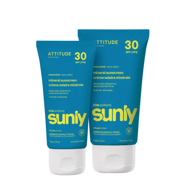 attitude-sunly-kids-mineral-sunscreen-duo-sonnencreme-lsf-30-unbeduftet image 1