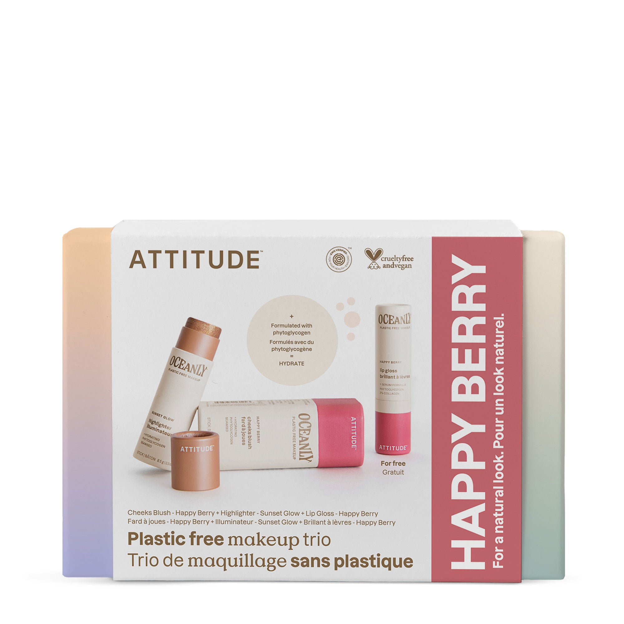 attitude-oceanly-make-up-kit-happy-berry-blush-stick-set image 1