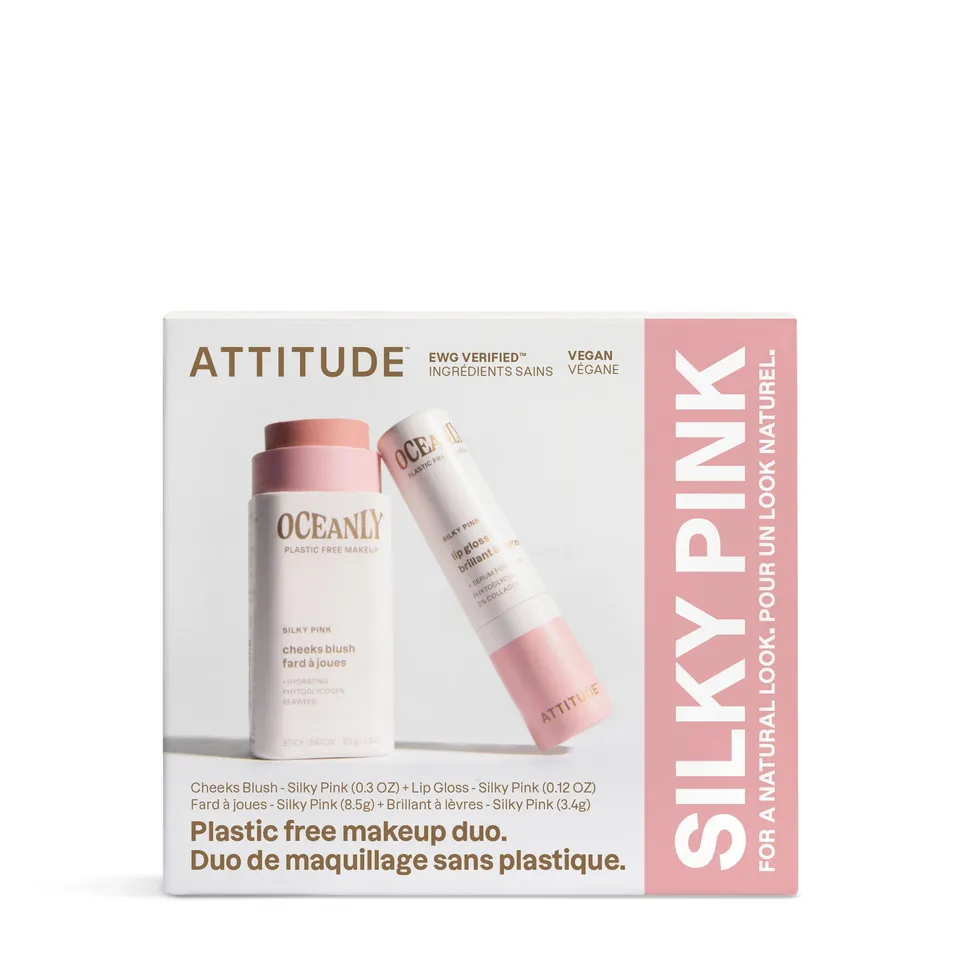 attitude-oceanly-blush-lipgloss-duo-silky-pink-make-up-set image 1