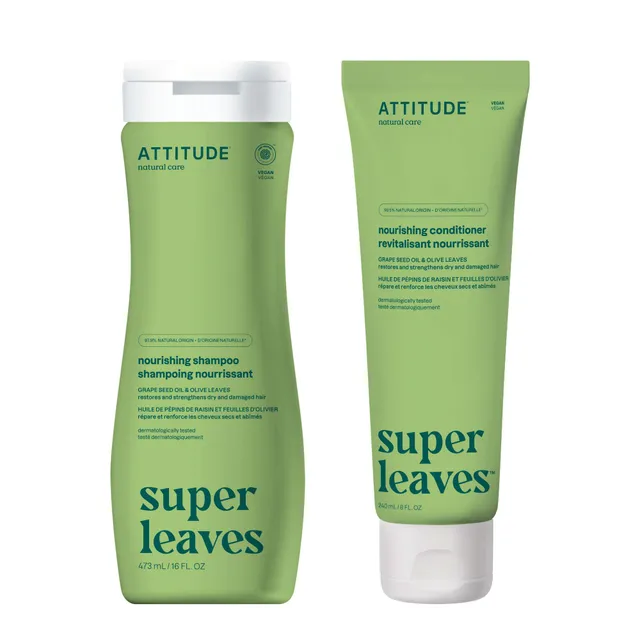 attitude-super-leaves-haarpflege-set-birne-nourishing-2-teilig image 1