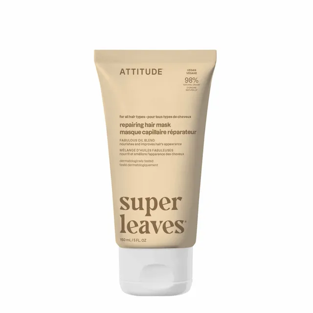 attitude-super-leaves-haarmaske-repair-rose-argan-strapaziertes-haar image 1