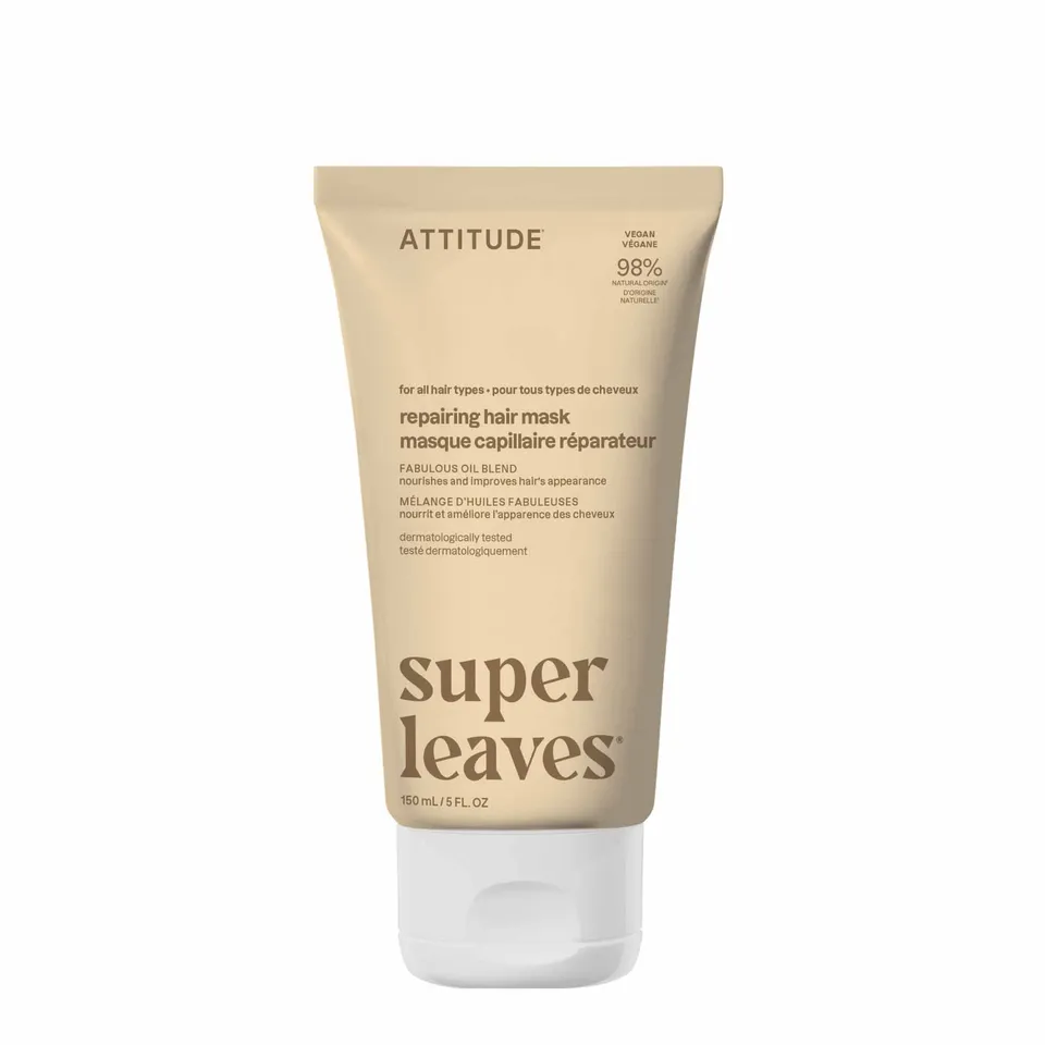 attitude-super-leaves-haarmaske-repair-rose-argan-strapaziertes-haar image 1