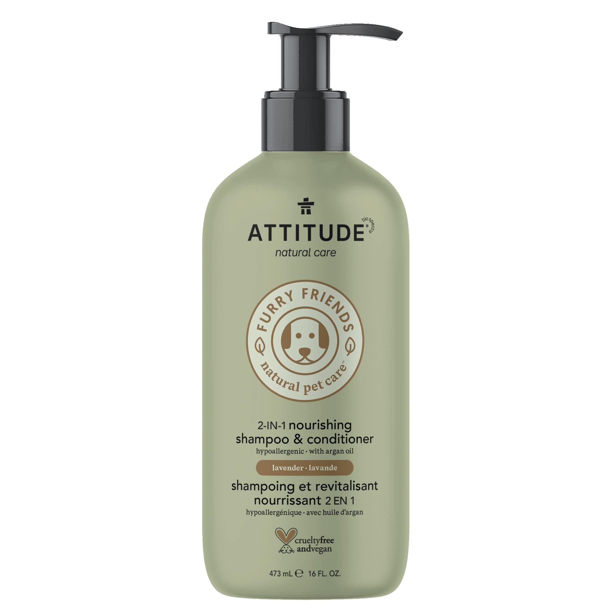 attitude-furry-friends-2-in-1-hundeshampoo-lavendel-argan-l image 1