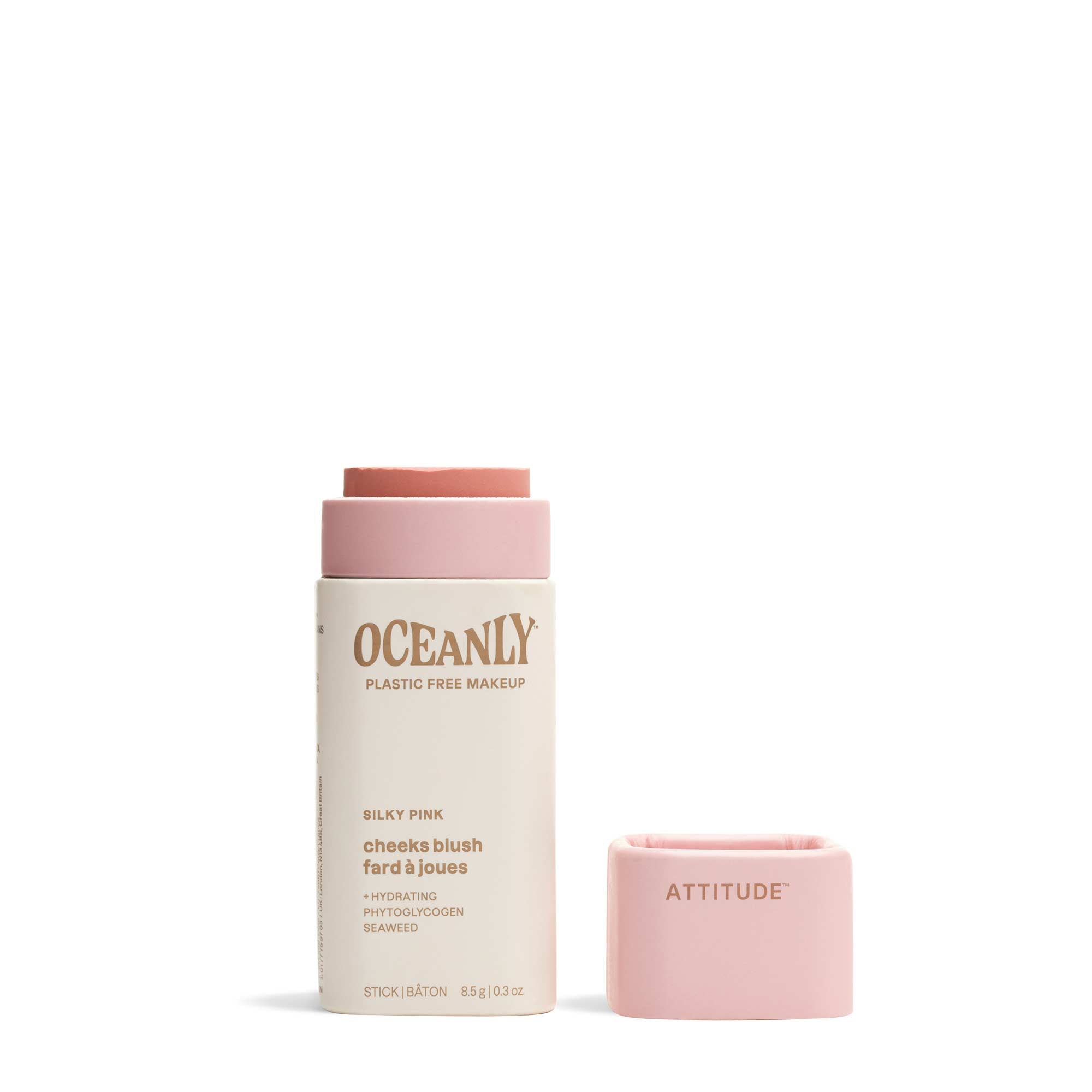 attitude-oceanly-creme-blush-stick-rose-vegan image 1